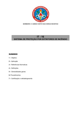 Minas Gerais - IT 16 Extintores