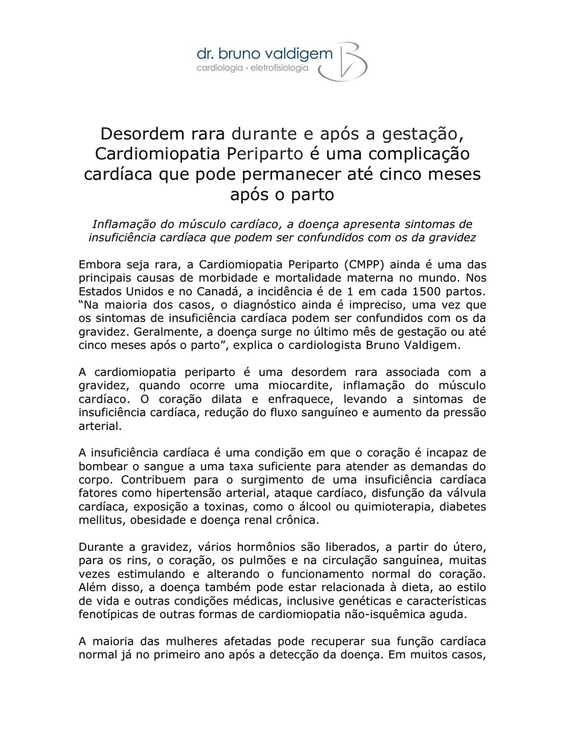 miocardiopatia periparto etiologia diabetes