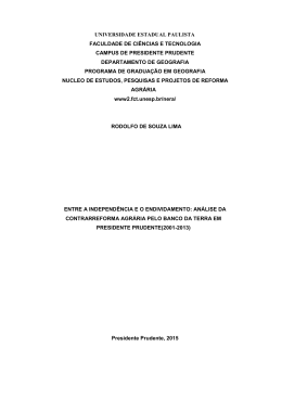 análise da contra reforma agrária pelo banco da terra em