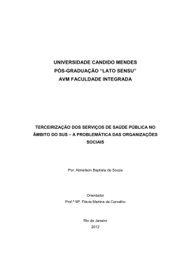 universidade candido mendes pós-graduação “lato sensu” avm