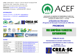 VIII SIMP&Oacute;SIO FLORESTAL CATARINENSE