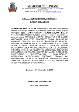 edital - classifica&ccedil;&atilde;o final