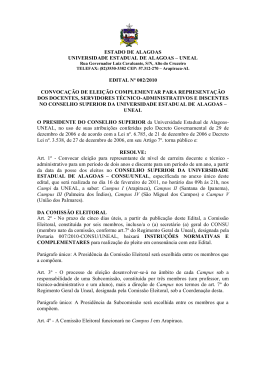 ESTADO DE ALAGOAS UNIVERSIDADE ESTADUAL DE ALAGOAS