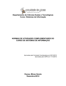 Departamento de Ci&ecirc;ncias Exatas e Tecnol&oacute;gicas Curso