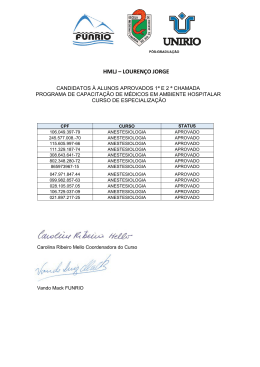 HMLJ &ndash; LOUREN&Ccedil;O JORGE