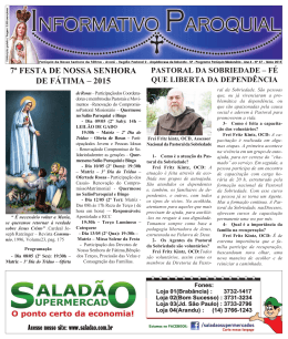 Maio - Par&oacute;quia Nossa Senhora de F&aacute;tima