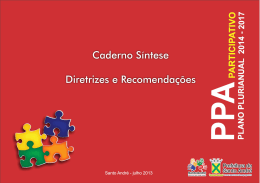PPA Participativo 2014 – 2017: Primeiro Olhar