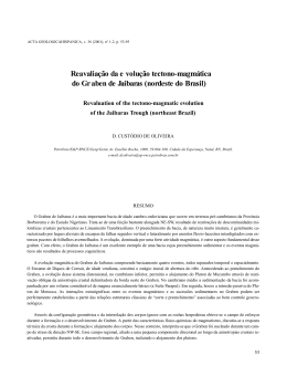 Reavalia&ccedil;&atilde;o da e volu&ccedil;&atilde;o tectono-magm&aacute;tica do
