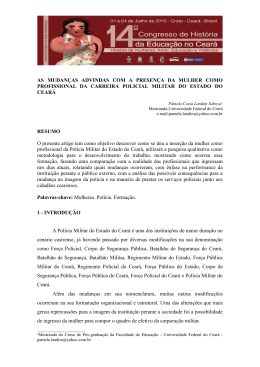 AS MUDAN&Ccedil;AS ADVINDAS COM A PRESEN&Ccedil;A DA MULHER