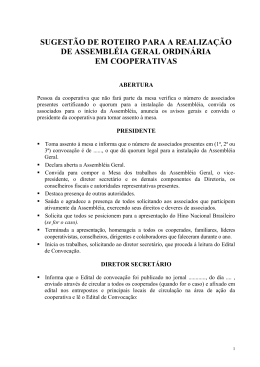 Roteiro AGO Cooperativas