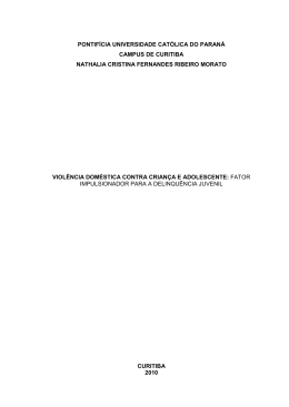 viol&ecirc;ncia dom&eacute;stica contra crian&ccedil;a e adolescente
