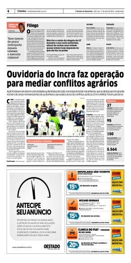 Ouvidoria do Incra faz operação para mediar conflitos
