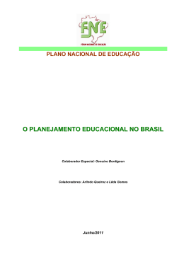 Planejamento Educacional no Brasil - FNE