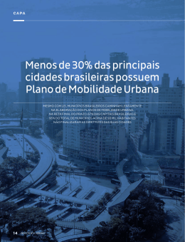 Menos de 30% das principais cidades brasileiras