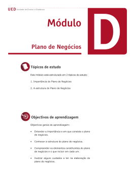 Plano de Neg&oacute;cios