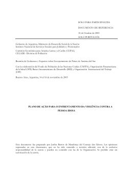 sólo para participantes - Comisión Económica para América Latina