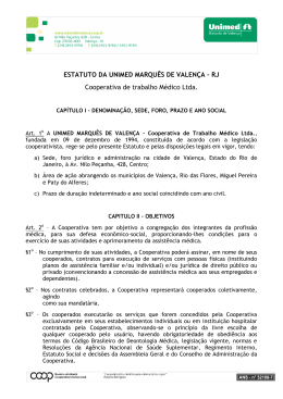 estatuto da unimed marqu&ecirc;s de valen&ccedil;a cooperativa de trabalho