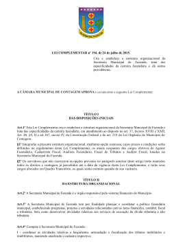 LEI COMPLEMENTAR n&ordm; 194, de 24 de julho de 2015. Cria e