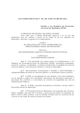 Lei complementar 701/2012
