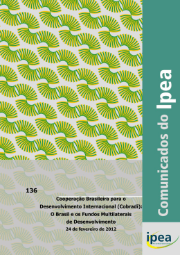 cooperação brasileira para o desenvolvimento internacional (cobradi)