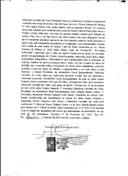 Edmilson Carvalho da Costa, Presidente damesa