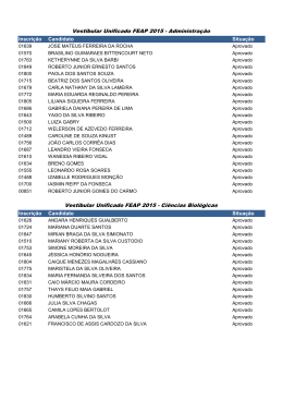 Vestibular Unificado FEAP 2015
