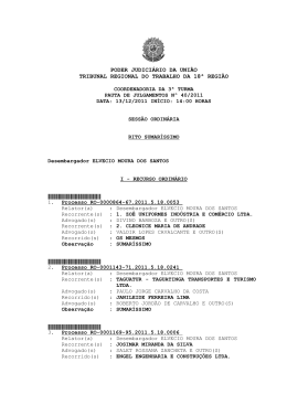 PODER JUDICI&Aacute;RIO DA UNI&Atilde;O TRIBUNAL REGIONAL DO