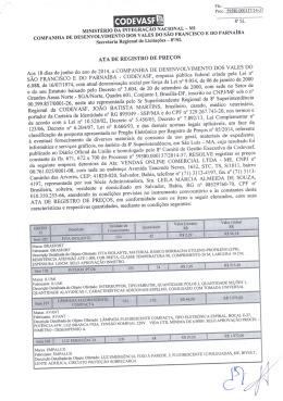 Ata de SRP - VENDAS ONLINE - Licitações