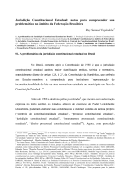 Jurisdi&ccedil;&atilde;o Constitucional Estadual