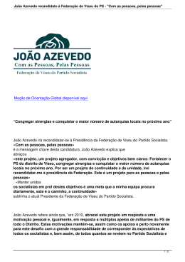 João Azevedo recandidato à Federação de Viseu do