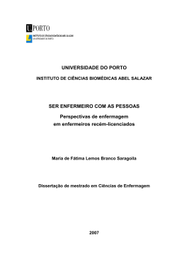 SER ENFERMEIRO COM AS PESSOAS
