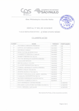 3ª série do Ensino Médio