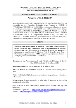 5. proposta de pre&ccedil;os - Assembl&eacute;ia Legislativa