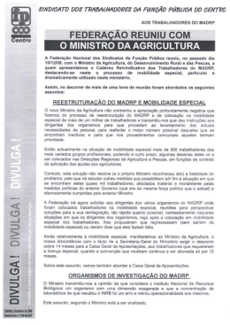 Aos trabalhadores do MADRP - sindicato dos trabalhadores em