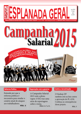 Reforma Pol&iacute;tica Negocia&ccedil;&otilde;es com o governo Contra - Sindsep-DF