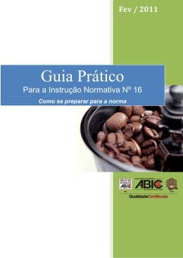 Guia Pr&aacute;tico sobre a IN n&deg;16/2010