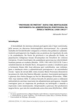PROTEGER OS PRETOS - Centro de Estudos Africanos da