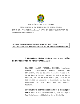 AIA n&ordm; 2008-007 PA 07-2809 - Procuradoria da Rep&uacute;blica em