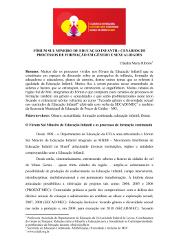 F&Oacute;RUM SUL MINEIRO DE EDUCA&Ccedil;&Atilde;O INFANTIL