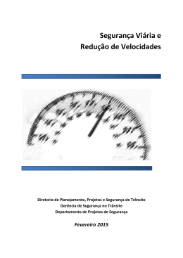 Seguran&ccedil;a Vi&aacute;ria e Redu&ccedil;&atilde;o de Velocidades