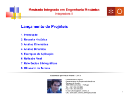 Lancamento de Projeteis