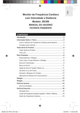 Monitor de Frequência Cardíaca com Velocidade e Distância