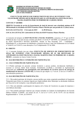 execu&ccedil;&atilde;o de servi&ccedil;o de fornecimento de sinal de internet com