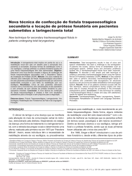 Artigo 03 - Sociedade Brasileira de Cirurgia de Cabeça e Pescoço
