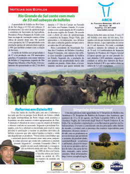 Rio Grande do Sul conta com mais de 53 mil cabeças de búfalos