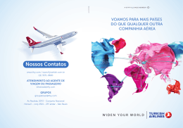 Informações úteis sobre os serviços da Turkish Airlines