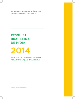 Pesquisa Brasileira de Mídia 2014