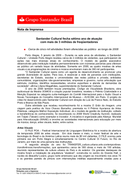 (05.01Santander Cultural fecha s&eacute;timo ano de atua&ccedil;&atilde;o com mais de