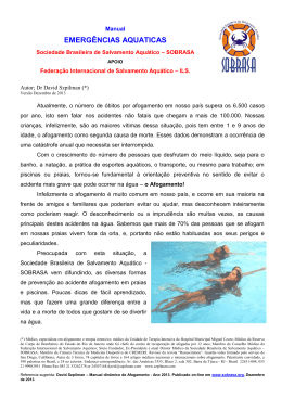 Manual de afogamento - Sobrasa – Sociedade Brasileira de