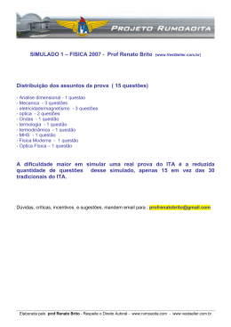 Resolu&ccedil;&atilde;o Simulado Nacional - F&iacute;sica